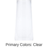24/Case Bulk Clear 9 oz Plastic Stemless Champagne Flutes