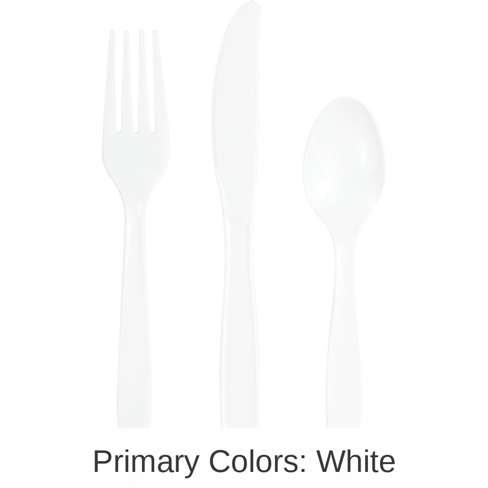 288/Case Bulk White Assorted Cutlery