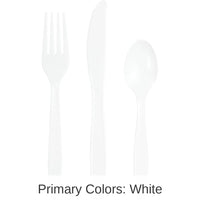 288/Case Bulk White Assorted Cutlery