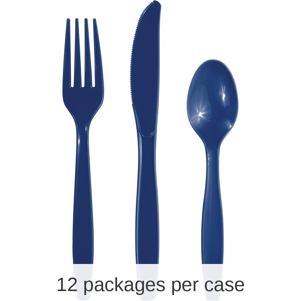 288/Case Bulk Navy Assorted Cutlery