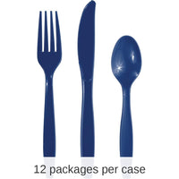 288/Case Bulk Navy Assorted Cutlery