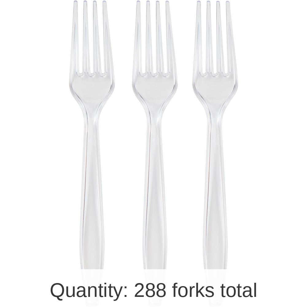 288/Case Bulk Clear Forks Only