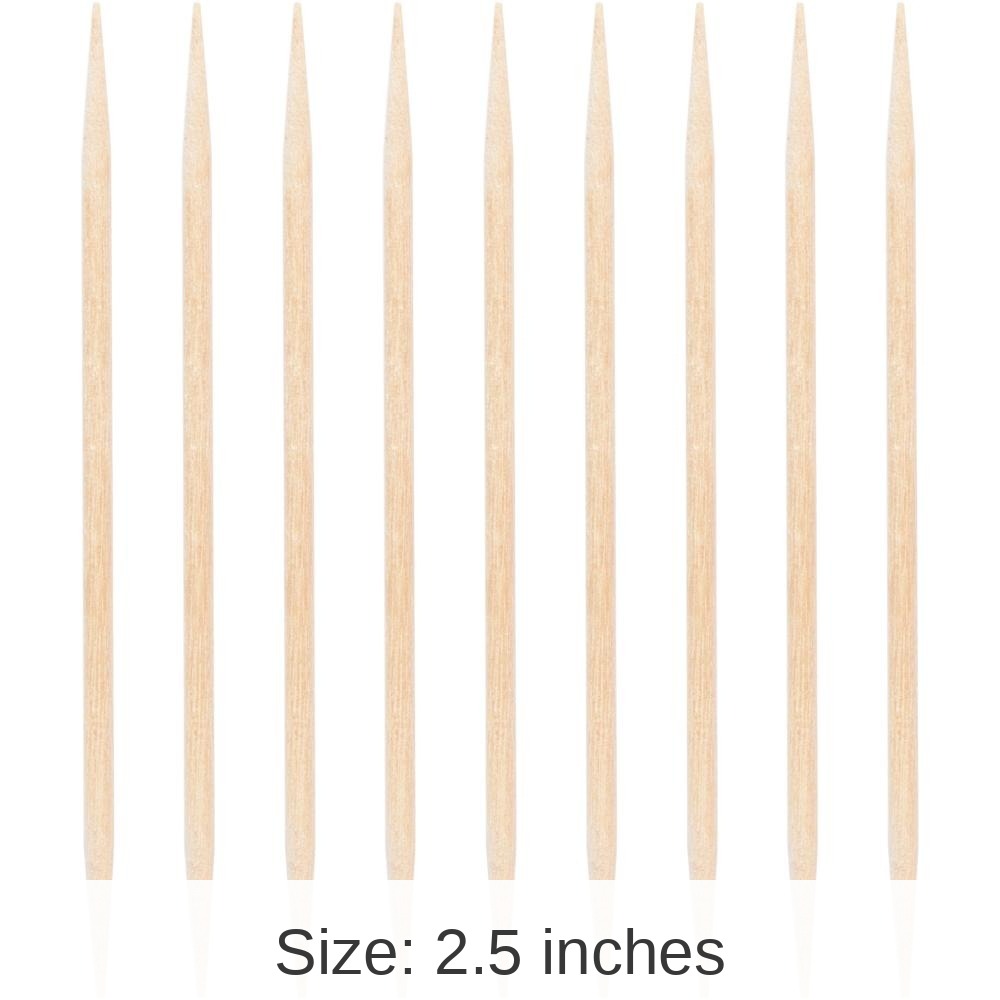2400/Case Bulk 2.5" Wood Toothpicks, Natural,