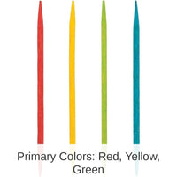 2400/Case Bulk Assorted Color Wooden Toothpicks