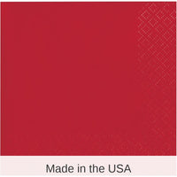 480/Case Bulk Classic Red 2Ply Beverage Napkin