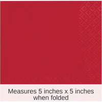 480/Case Bulk Classic Red 2Ply Beverage Napkin