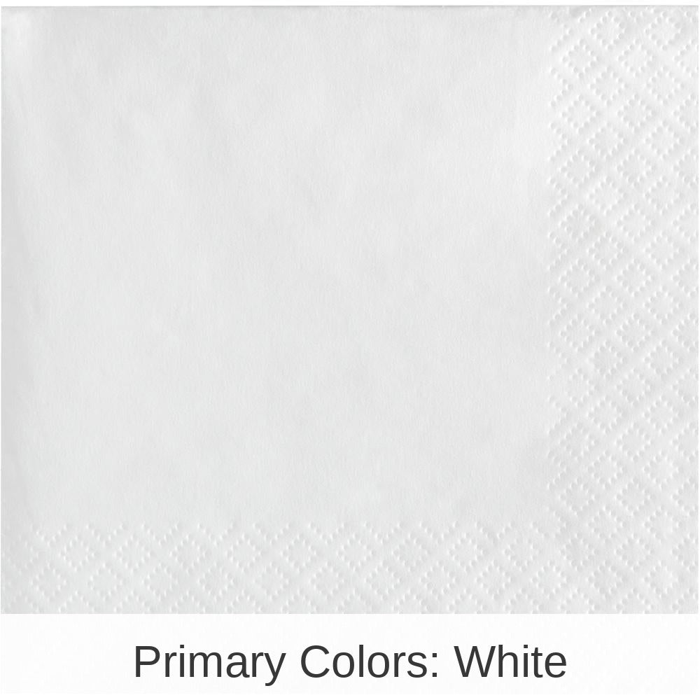 480/Case Bulk White 2Ply Beverage Napkin