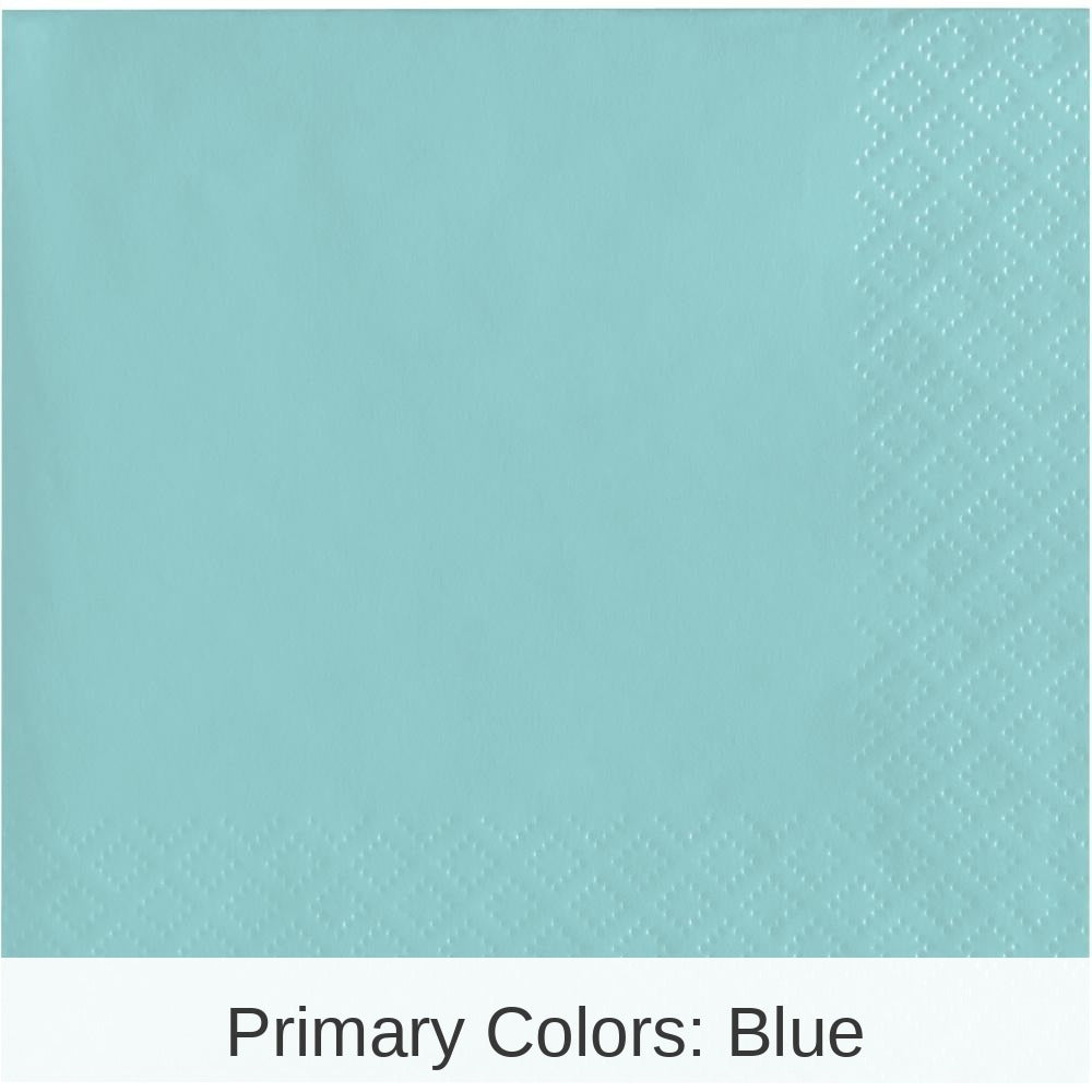 480/Case Bulk Spa Blue 2Ply Beverage Napkin