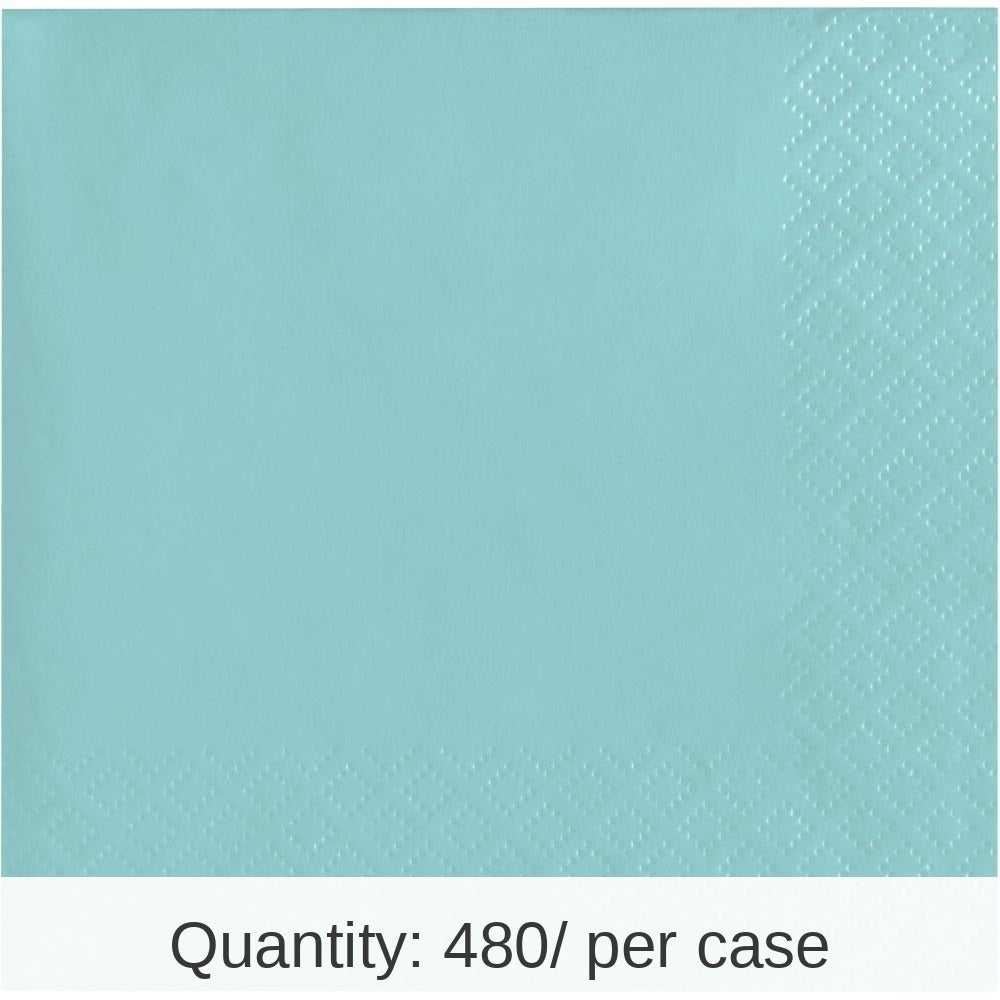 480/Case Bulk Spa Blue 2Ply Beverage Napkin