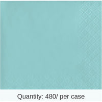 480/Case Bulk Spa Blue 2Ply Beverage Napkin