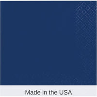 480/Case Bulk Navy 2Ply Beverage Napkin