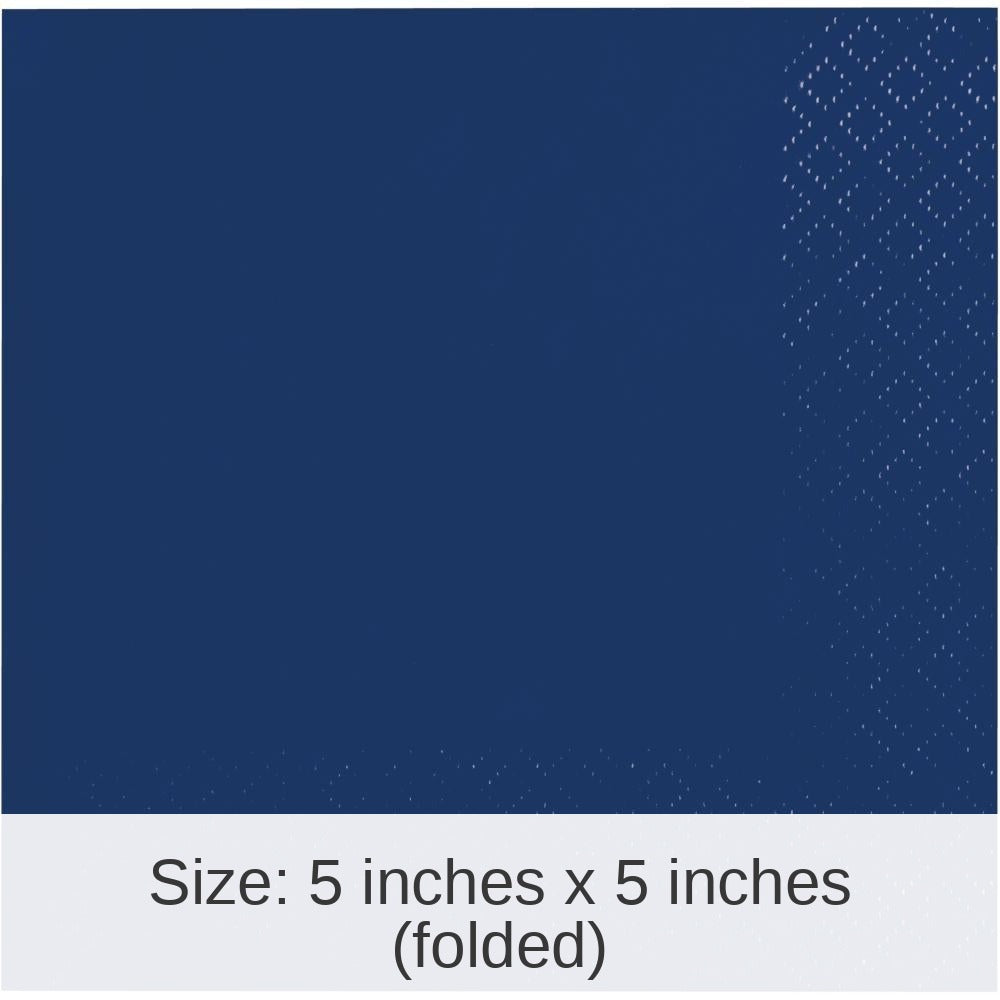 480/Case Bulk Navy 2Ply Beverage Napkin