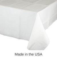 6/Case Bulk White Tablecover, 54X108