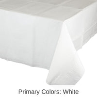 6/Case Bulk White Tablecover, 54X108
