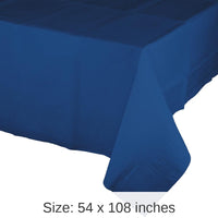 6/Case Bulk Navy Tablecover, 54X108
