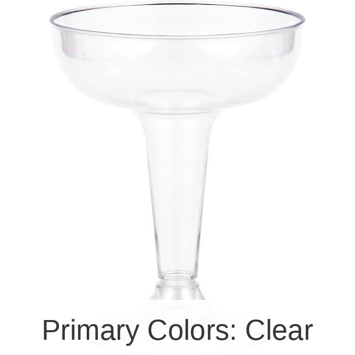 54/Case Bulk Clear 4 oz Plastic Champagne Coupes