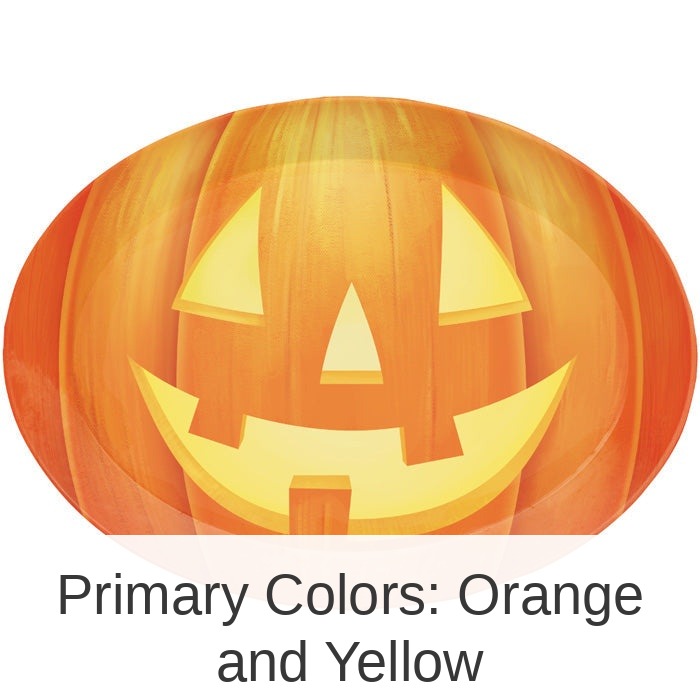12/Case Bulk Pumpkin Halloween Oval Plastic Trays