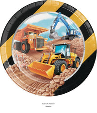96/Case Bulk Big Dig Construction Dinner Plates