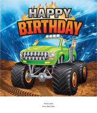 192/Case Bulk Monster Truck Happy Birthday Luncheon Napkins