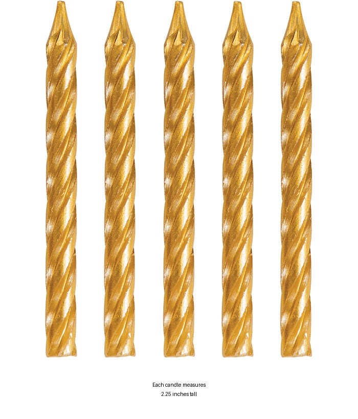 288/Case Bulk Gold Birthday Candles