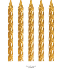 288/Case Bulk Gold Birthday Candles