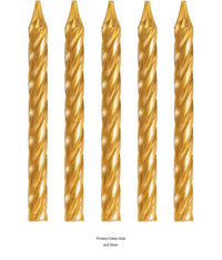 288/Case Bulk Gold Birthday Candles