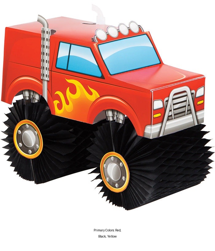 6/Case Bulk Monster Truck Centerpieces
