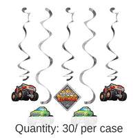 30/Case Bulk Monster Truck Dizzy Danglers