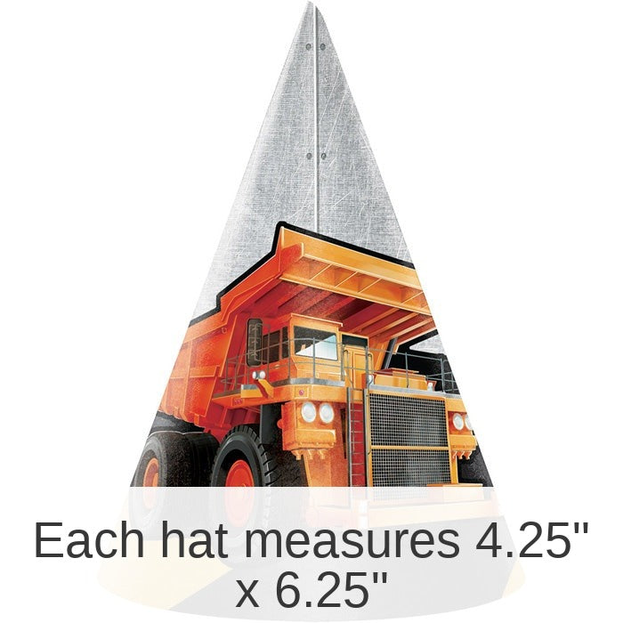 48/Case Bulk Big Dig Construction Party Hats