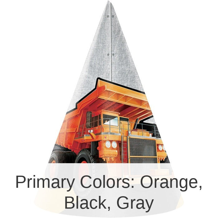 48/Case Bulk Big Dig Construction Party Hats