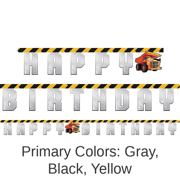 12/Case Bulk Big Dig Construction Banners