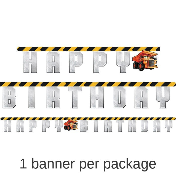 12/Case Bulk Big Dig Construction Banners