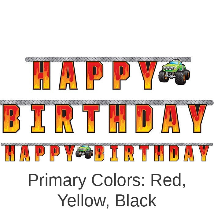 12/Case Bulk Monster Truck Banners