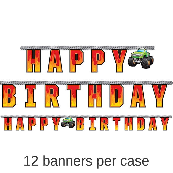 12/Case Bulk Monster Truck Banners