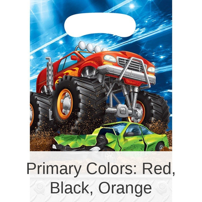 96/Case Bulk Monster Truck Favor Bags