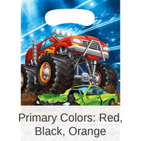 96/Case Bulk Monster Truck Favor Bags