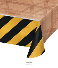 6/Case Bulk Big Dig Construction Plastic Table Covers