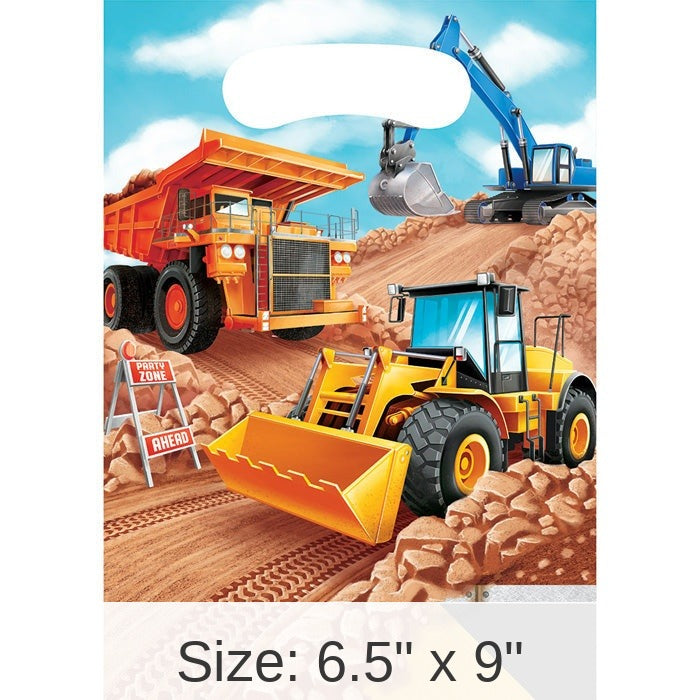 96/Case Bulk Big Dig Construction Favor Bags