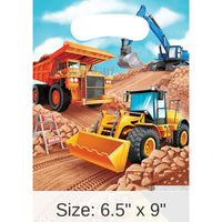 96/Case Bulk Big Dig Construction Favor Bags
