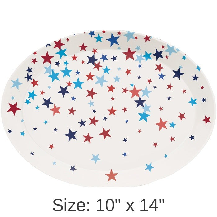 12/Case Bulk Patriotic Fourth of July Plastic Trays