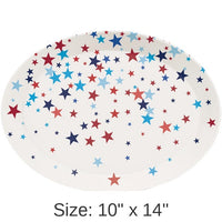 12/Case Bulk Patriotic Fourth of July Plastic Trays