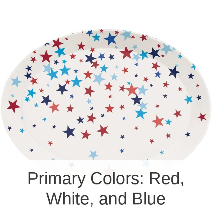 12/Case Bulk Patriotic Fourth of July Plastic Trays