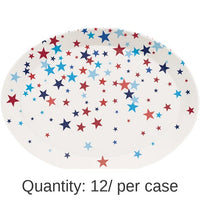 12/Case Bulk Patriotic Fourth of July Plastic Trays