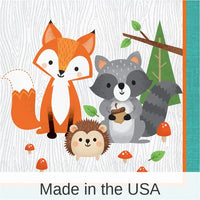 192/Case Bulk Wild One Woodland Animals Luncheon Napkins