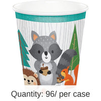 96/Case Bulk Wild One Woodland 9 oz Paper Cups