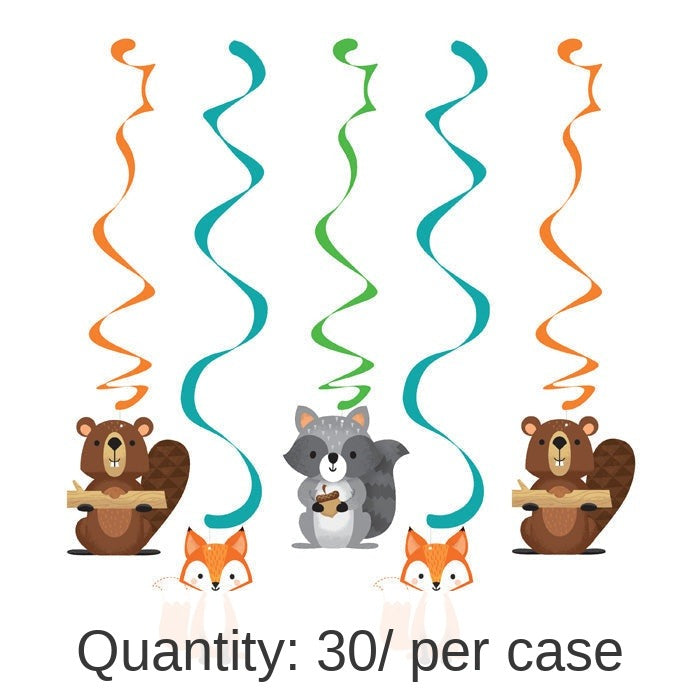 30/Case Bulk Wild One Woodland Dizzy Danglers