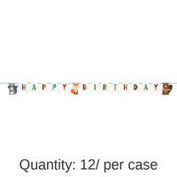 12/Case Bulk Wild One Woodland Banners
