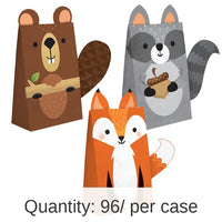 96/Case Bulk Wild One Woodland Paper Treat Bags