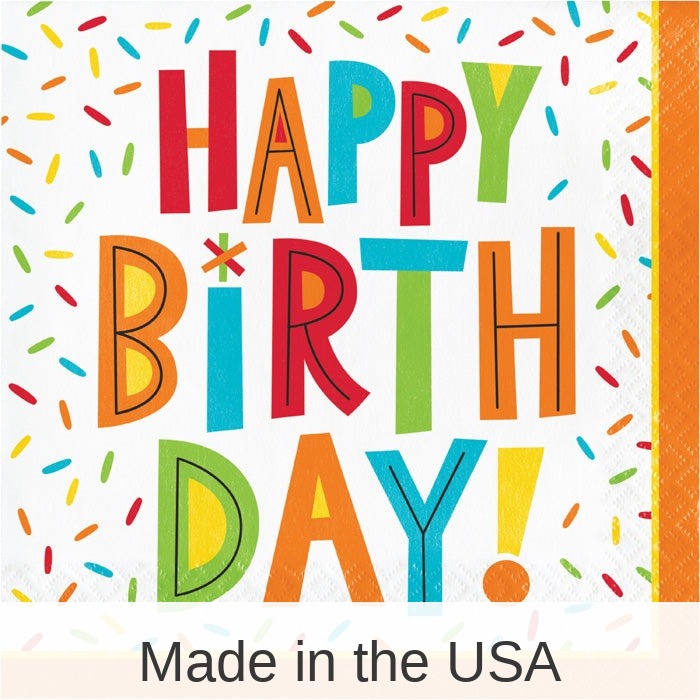 192/Case Bulk Birthday Fun Paper Luncheon Napkins