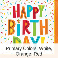 192/Case Bulk Birthday Fun Paper Luncheon Napkins